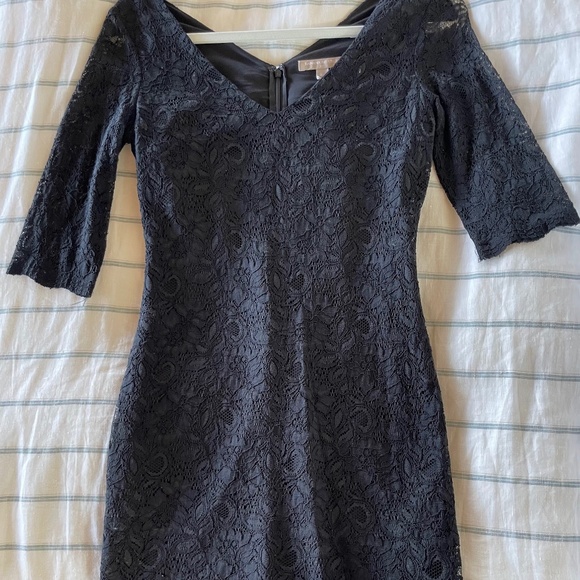 Black French Lace Dress - Picture 8 of 9